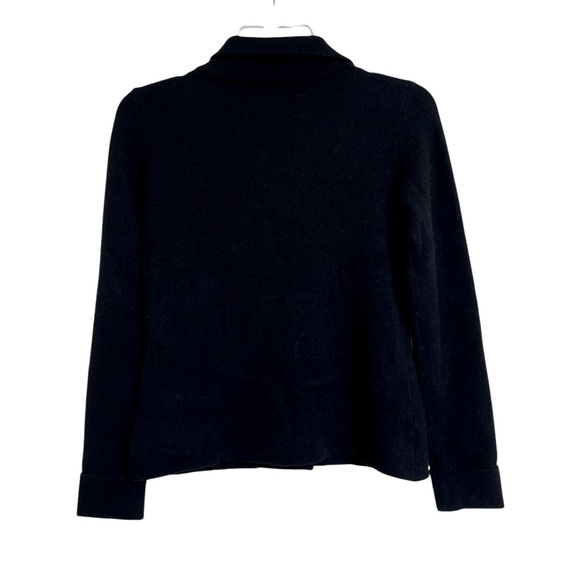 Adrianne Vittadini Black Jacket Viscose Blend Gold‎ Buttons Black - Picture 2 of 13